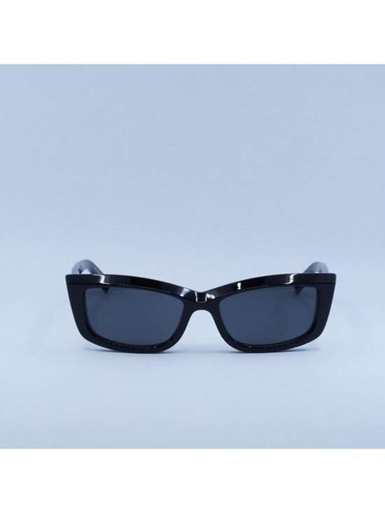 Saint Laurent SL658 001 Sunglasses Black Cat Eye Frame, Black Lenses main image 8